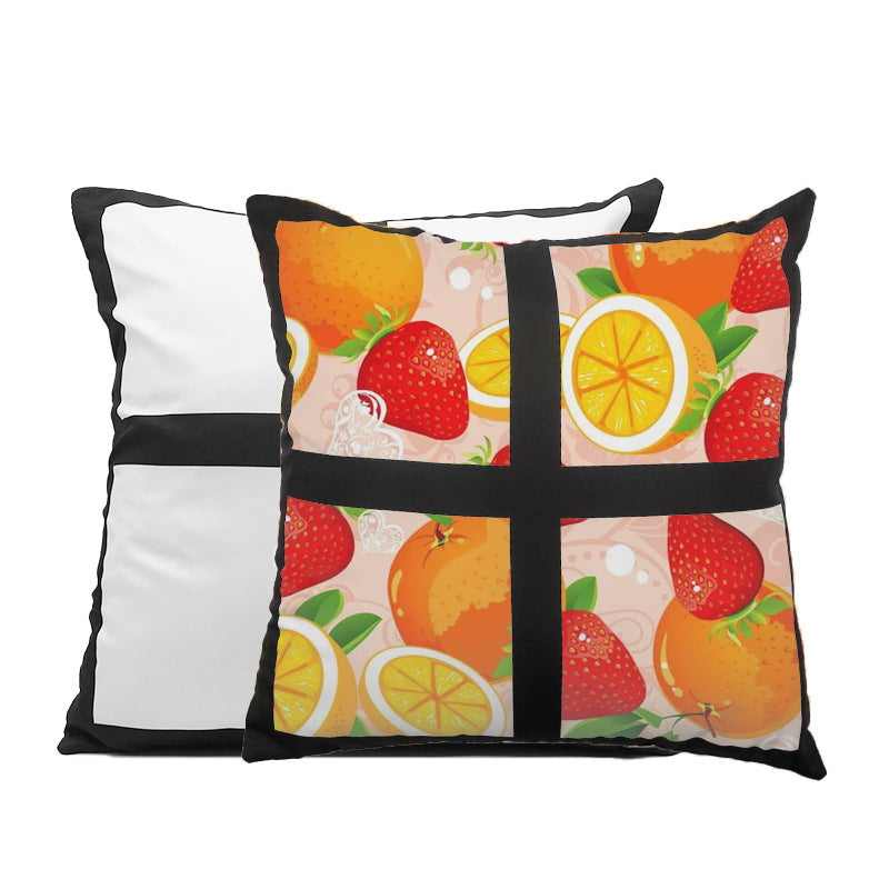 4 panel polyester pillowcase for sublimation blank panel pillow sublimation  9 panel pillow