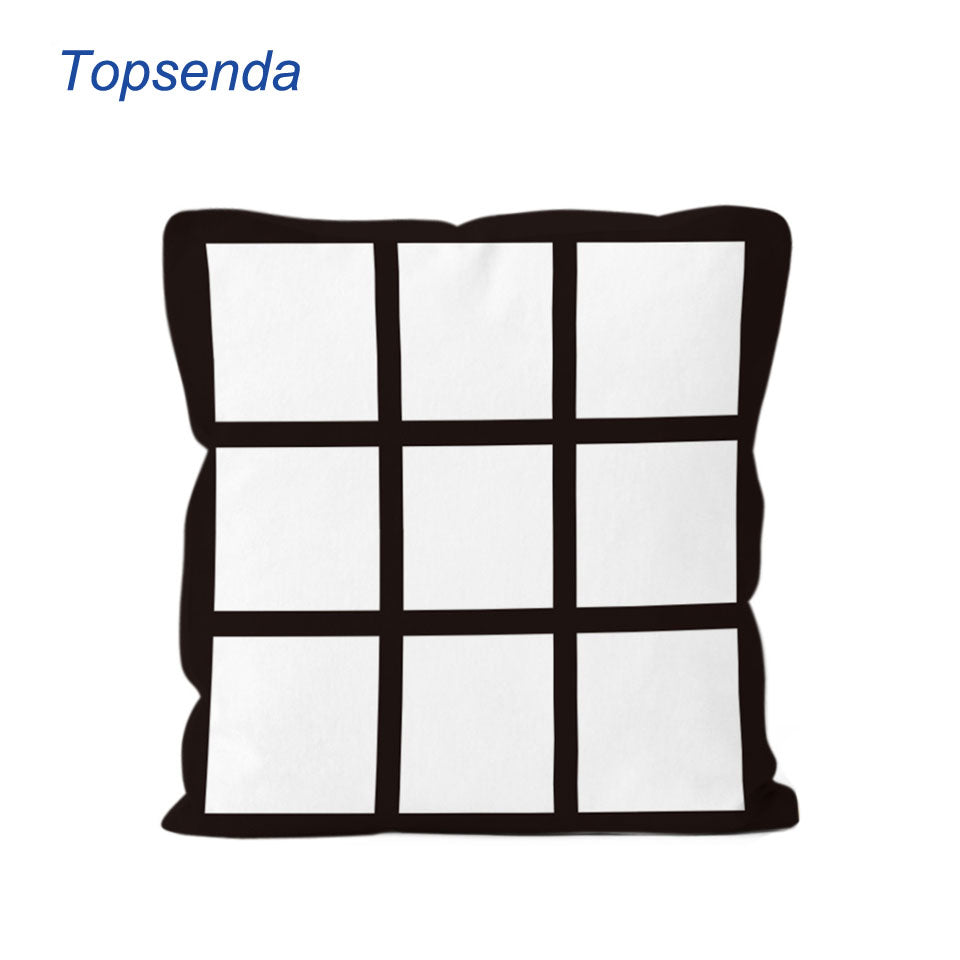 16x16 double sided 9 panel sublimation blank pillow case