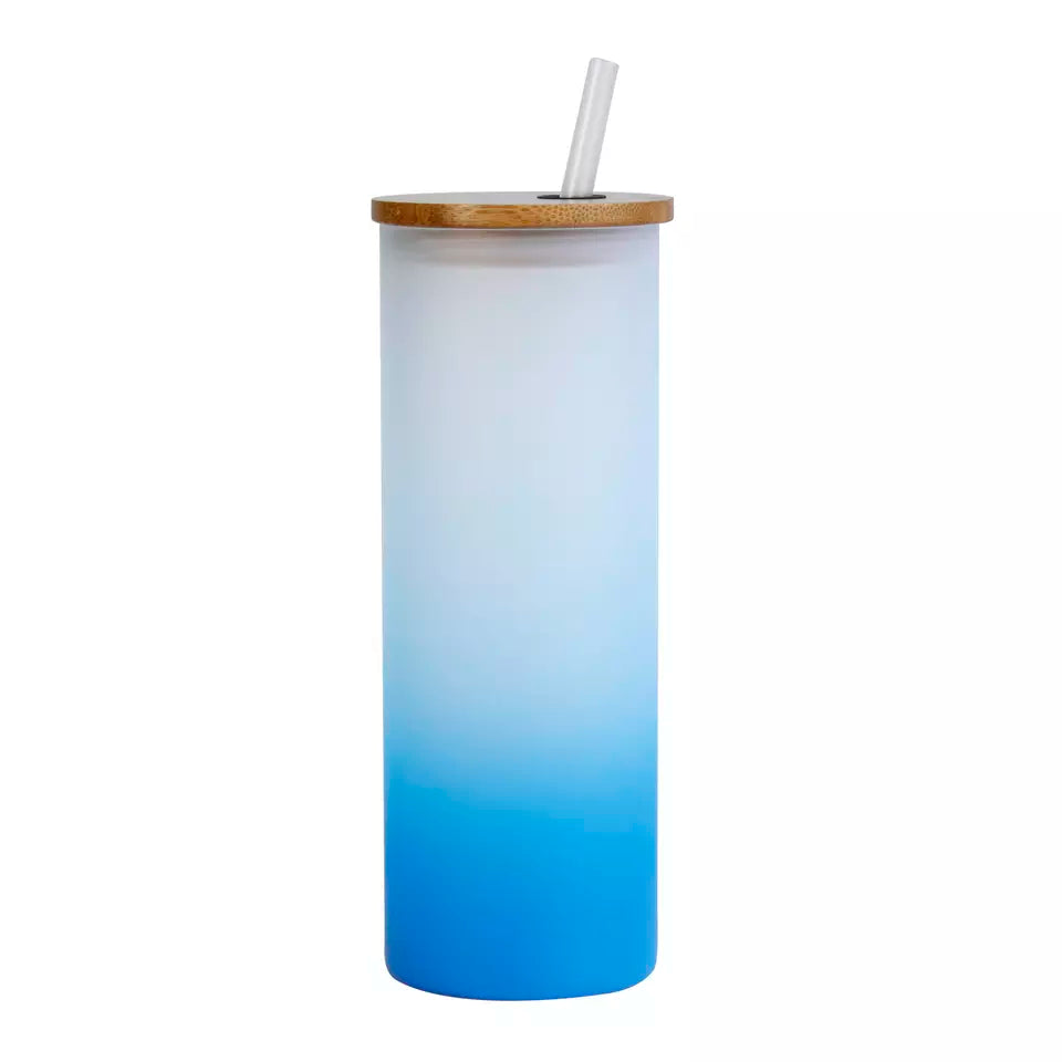 18 oz Gradient Color Sublimation Glass Tumblers – Rags4Wags