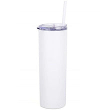 Load image into Gallery viewer, 20 oz Stainless Steel, double wall insulated Tumbler with straw and rubber bottom.
