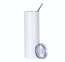 Load image into Gallery viewer, 20 oz Stainless Steel Tumbler with straw
